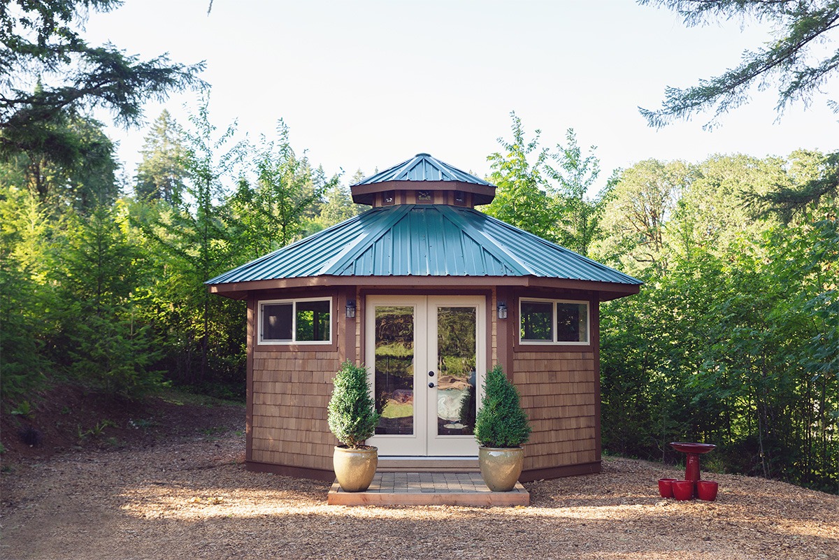 NW Vibrational Sound Therapy - Yurt Space Exterior